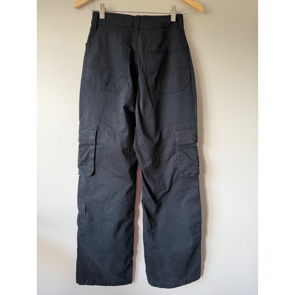 Hollister Cargo Pants 00R Black Ultra High-Rise Baggy Utility Pants - Picture 8 of 10
